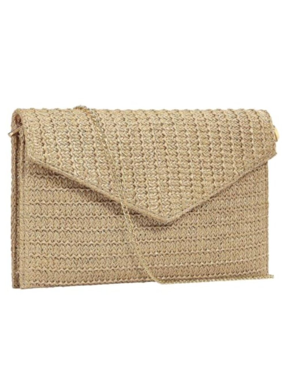 Straw Woven Clutch Purse for Women Envelope Handbag Shoulder Bag